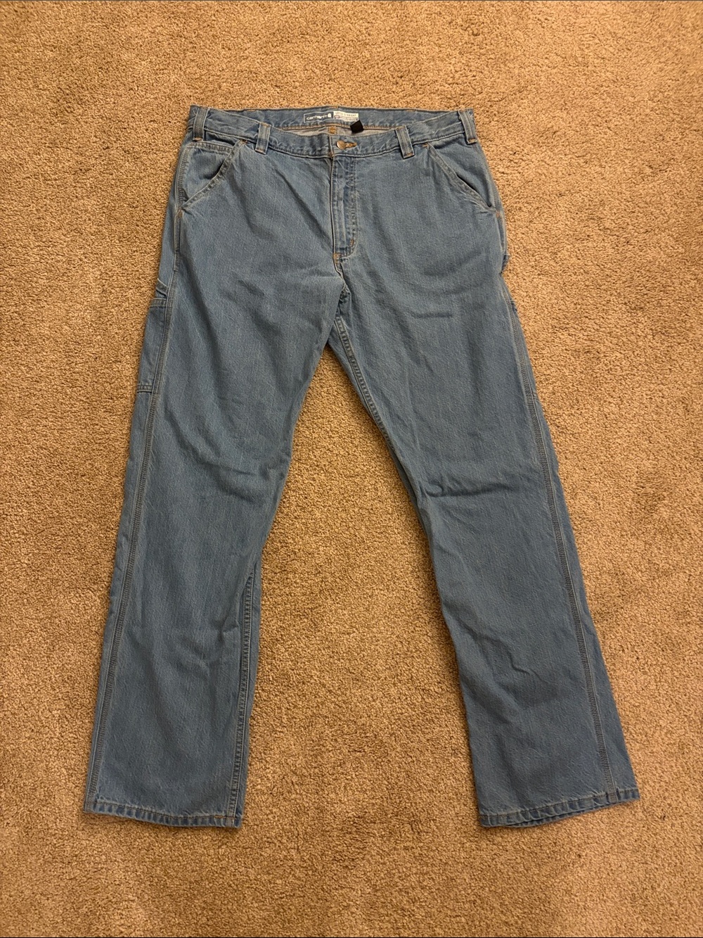 Carhartt Relaxed Fit Light Blue Denim Jeans